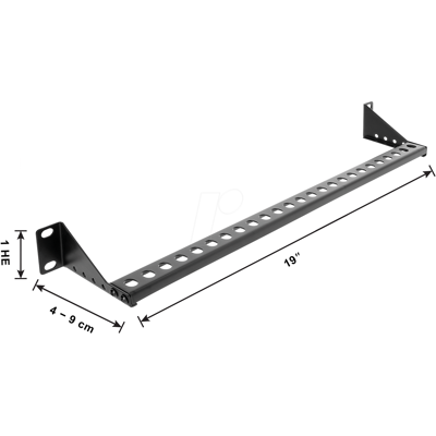 DELOCK 91068 - 19" 1 HE Kabelmanagement Panel, tiefenverstellbar, schwarz DELOCK 91068 - 19" 1 HE Kabelmanagement Panel, tiefenverstellbar, schwarz