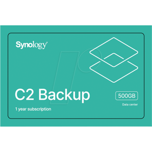 SYNOLOGY C2-500G - C2 Backup, Lizenz für 1 Jahr, 500 GB