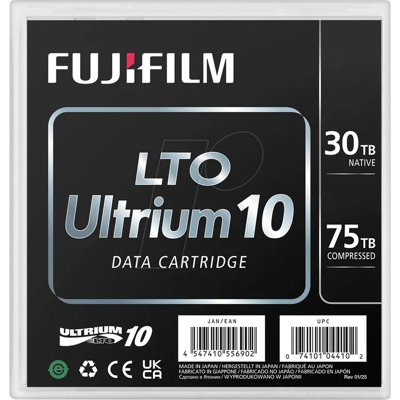 Fujifilm FUJI LTO 10 - LTO ULTRIUM 10 Band, 30 TB (75 TB), Fuji Fujifilm FUJI LTO 10 - LTO ULTRIUM 10 Band, 30 TB (75 TB), Fuji