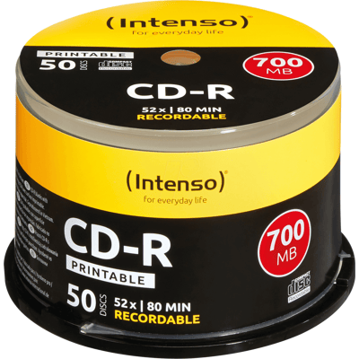 CD 8050 INT-P - Intenso CD-R 700MB/80min, 50-er, printable CD 8050 INT-P - Intenso CD-R 700MB/80min, 50-er, printable