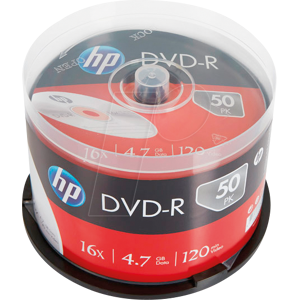 Hewlett Packard HP DME00025 - DVD-R 4.7GB/120Min, 50-er Cakebox