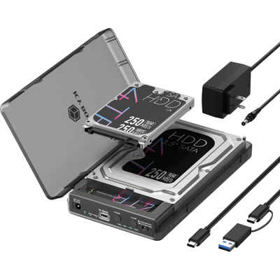 Icybox IB-3882MSCL-CU31 - Copy/Dock Station, M.2 NVMe SSD & SATA HDD/SSD, USB 10 Gb/s Icybox IB-3882MSCL-CU31 - Copy/Dock Station, M.2 NVMe SSD & SATA HDD/SSD, USB 10 Gb/s