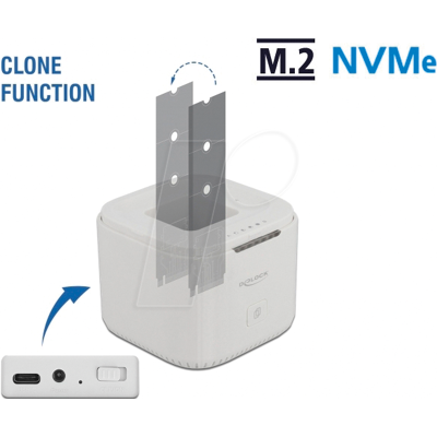 DELOCK 63331 - Copy/Dock Station 2x M.2 NVMe SSD, USB 3.1 DELOCK 63331 - Copy/Dock Station 2x M.2 NVMe SSD, USB 3.1