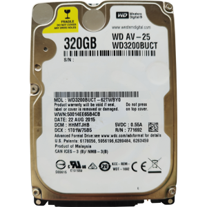 WD3200BUCT-NP - 320GB Festplatte WD AV - New Pull