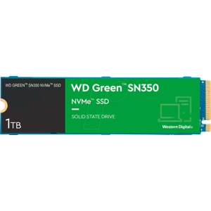 Western Digital WDS100T3G0C - WD Green SN350 Desktop NVMe SSD 1TB, M.2