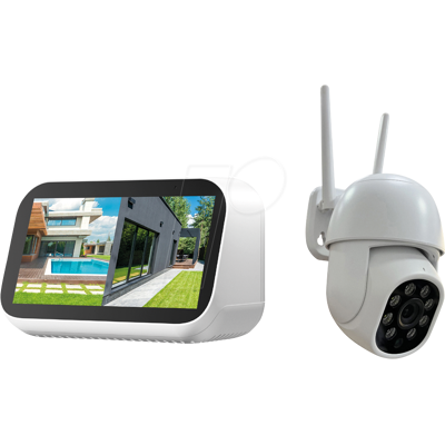 TECHNAXX TX-389 - Überwachungskamera, IP, WLAN, außen, Mini, mit Touchscreen TECHNAXX TX-389 - Überwachungskamera, IP, WLAN, außen, Mini, mit Touchscreen