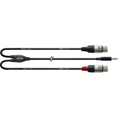 CFY 1,8 WFF - CORDIAL 1x 3.5mm Klinke stereo, 2x XLR female 3 pol, 1,80m CFY 1,8 WFF - CORDIAL 1x 3.5mm Klinke stereo, 2x XLR female 3 pol, 1,80m