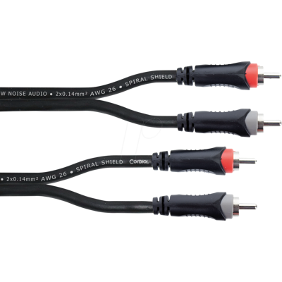 CORDIAL EU 1,5 CC - Cinch Stereo Kabel, Cinch Stecker, 1,5 m CORDIAL EU 1,5 CC - Cinch Stereo Kabel, Cinch Stecker, 1,5 m