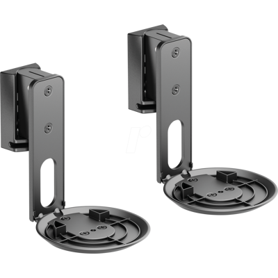 PUREMOUNTS PM-SOM-162 - Lautsprecher-Wandhalterung, Sonos Era 100, 2er Set, schwarz PUREMOUNTS PM-SOM-162 - Lautsprecher-Wandhalterung, Sonos Era 100, 2er Set, schwarz