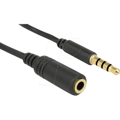 DELOCK 84669 - Audio Kabel, 3,5 mm Klinkenstecker auf Kupplung, IPhone, 5 m DELOCK 84669 - Audio Kabel, 3,5 mm Klinkenstecker auf Kupplung, IPhone, 5 m