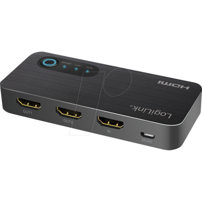 LOGILINK HD0059 - HDMI-Splitter, 1x2-Port, 4K/60 Hz, Downscaler LOGILINK HD0059 - HDMI-Splitter, 1x2-Port, 4K/60 Hz, Downscaler