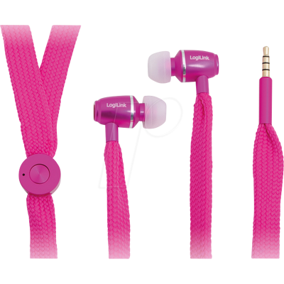 LOGILINK HS0026 - In-Ear Kopfhörer, pink LOGILINK HS0026 - In-Ear Kopfhörer, pink
