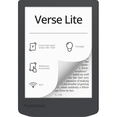 POCKETBOOK PB 619-T-B - E-Book-Reader Verse Lite, Midnight Grey