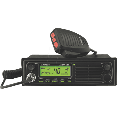 ALBRECHT AE6491V - CB-Mobilfunkgerät, 12/24 Volt Version, CTCSS, 4 Watt AM/FM ALBRECHT AE6491V - CB-Mobilfunkgerät, 12/24 Volt Version, CTCSS, 4 Watt AM/FM