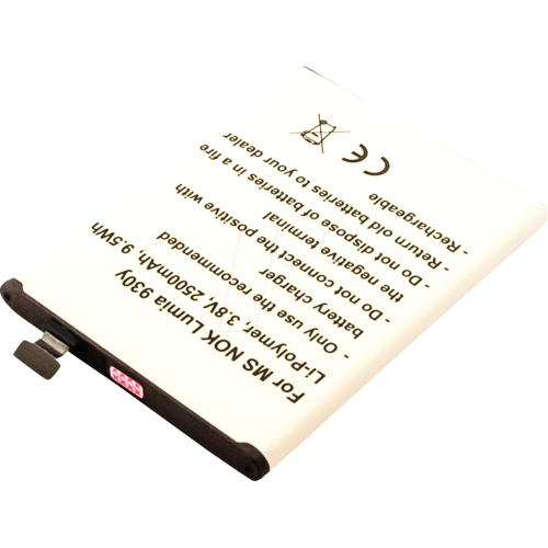 ECO GMBH AKKU 13289 - Smartphone-Akku für Microsoft-Geräte, Li-Po, 2500 mAh