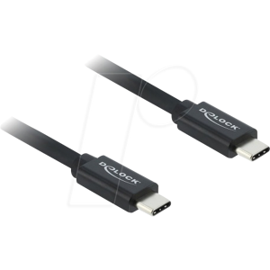 DELOCK 81707 - Sync- & Ladekabel, USB-C > USB-C, 40 Gbps, 240 W, 2 m DELOCK 81707 - Sync- & Ladekabel, USB-C > USB-C, 40 Gbps, 240 W, 2 m