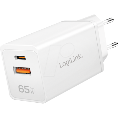 LogiLink PA0371 Weiß 65W Schnellladegerät - Mobilgerät-Ladegerät LogiLink PA0371 Weiß 65W Schnellladegerät - Mobilgerät-Ladegerät
