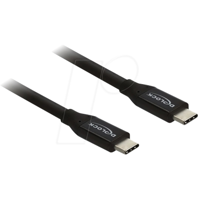 DELOCK 81708 - Sync- & Ladekabel, USB-C > USB-C, 20 Gbps, 60 W, 3 m DELOCK 81708 - Sync- & Ladekabel, USB-C > USB-C, 20 Gbps, 60 W, 3 m