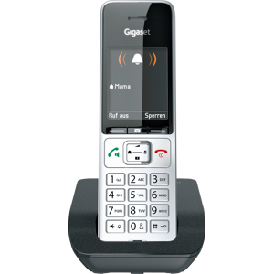 GIGASET COMMUNICATIONS GIGASET C500 - DECT Telefon, 1 Mobilteil, silber/schwarz