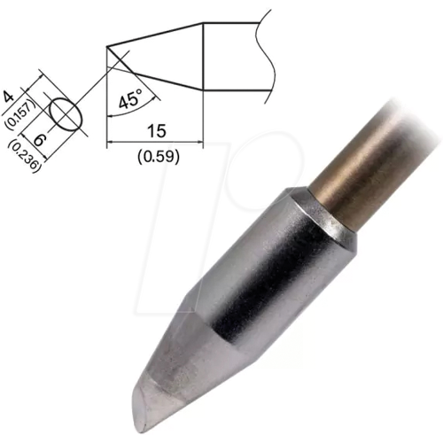 HAKKO HAK T37-BC4060 - Aktiv-Lötspitze T37-BC4060, 4,0 mm, abgeschrägt