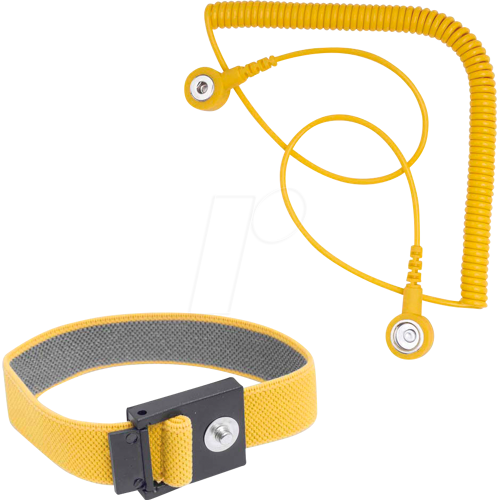 Bernstein BERN 9 341 - ESD Armband, Kunststoff, Erdungsarmband, mit Spiralkabel