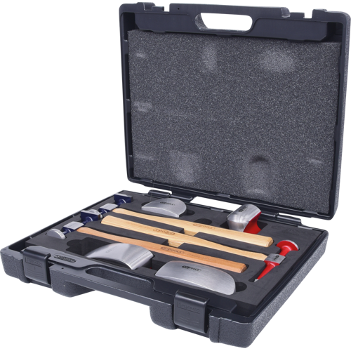 KS TOOLS GMBH KS 140.2100 - Karosserie-Ausbeul-Satz, 7-teilig