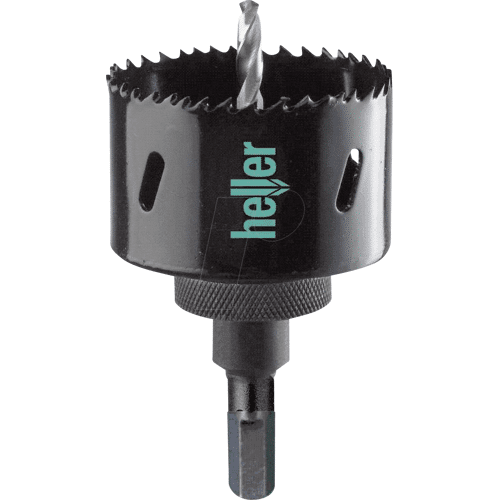 Heller LOS 68MM HEX - Lochsäge mit Aufnahme, 68 mm, HSS Bimetall, 6-kant, 3-teilig