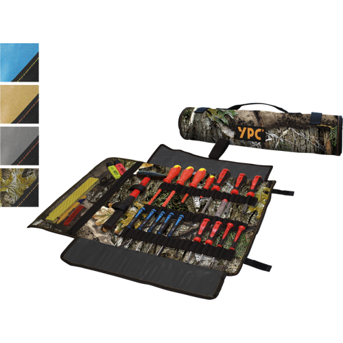 YOUR PERFECT CASE YPC BG00014CAMO - ''VarioRoll XXL'' Werkzeug Rolltasche, Camouflage-Schwarz, 62x44cm