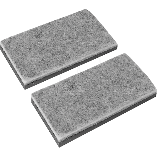 Bernstein BERN 9 900 E50F - Schonbacken, zum Aufkleben, Filz/Kunststoff, 50 mm, 1 Paar