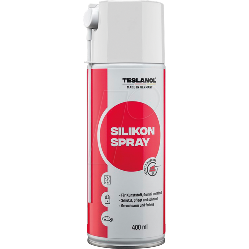 TESLANOL 26042 - Silikonspray Dose mit 400 ml mit Sprühröhrchen