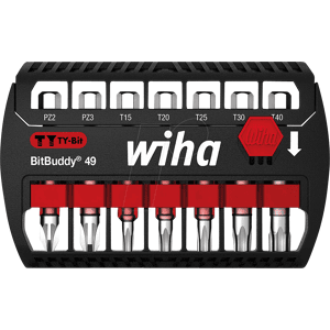 WIHA 42118 - Bit-Satz BitBuddy, 7-teilig gemischt, 49 mm, TY-Bit WIHA 42118 - Bit-Satz BitBuddy, 7-teilig gemischt, 49 mm, TY-Bit