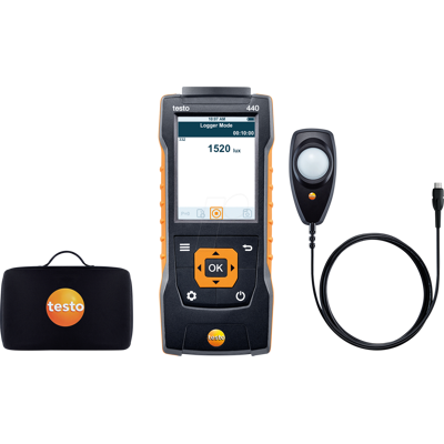 TESTO 0563 4402 - Messgeräteset zur Beleuchtungsmessung, testo 440 Lux-Set TESTO 0563 4402 - Messgeräteset zur Beleuchtungsmessung, testo 440 Lux-Set
