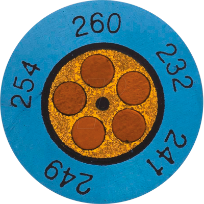 Testo Blau Modell 0646 0073 Temperaturindikator - Thermometer Testo Blau Modell 0646 0073 Temperaturindikator - Thermometer
