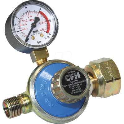 CFH 52115 - Propanregler 1 - 4 bar mit Manometer CFH 52115 - Propanregler 1 - 4 bar mit Manometer