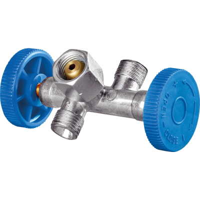CFH 52492 - Doppelabzweigeventil ÜM 1/4" lks. CFH 52492 - Doppelabzweigeventil ÜM 1/4" lks.