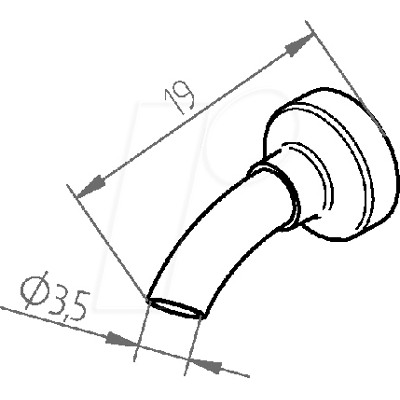 Ersa 0472ER Heißluftspitze - Gebogen, 3,5mm, 20,5mm - Heißluftlöten Ersa 0472ER Heißluftspitze - Gebogen, 3,5mm, 20,5mm - Heißluftlöten