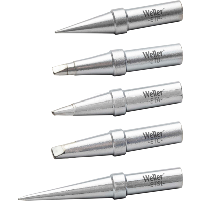 Weller WE T0054104699 - Lötspitzen Set ET Spitzen, 5-teilig Weller WE T0054104699 - Lötspitzen Set ET Spitzen, 5-teilig