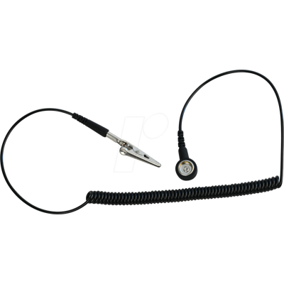 Bernstein BERN 9-345-1 - ESD Erdungsleitung 1,8 m, 1x Druckknopf, Bananenstecker Bernstein BERN 9-345-1 - ESD Erdungsleitung 1,8 m, 1x Druckknopf, Bananenstecker