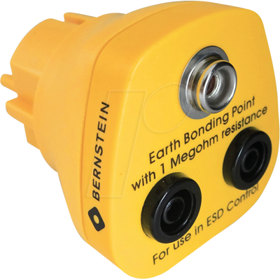 Bernstein BERN 9-359-3 - ESD Erdungsstecker, 1x Druckknopf, 2x Bananenstecker-Buchse Bernstein BERN 9-359-3 - ESD Erdungsstecker, 1x Druckknopf, 2x Bananenstecker-Buchse