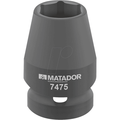 MATADOR Modell: MAT 7475 0160 - Steckschlüssel-Einsatz für Kraftschlüssel, 16mm, 1/2" MATADOR Modell: MAT 7475 0160 - Steckschlüssel-Einsatz für Kraftschlüssel, 16mm, 1/2"