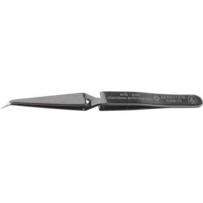 Bernstein ESD Zangen - Gebogen, Edelstahl, 125mm Bernstein ESD Zangen - Gebogen, Edelstahl, 125mm