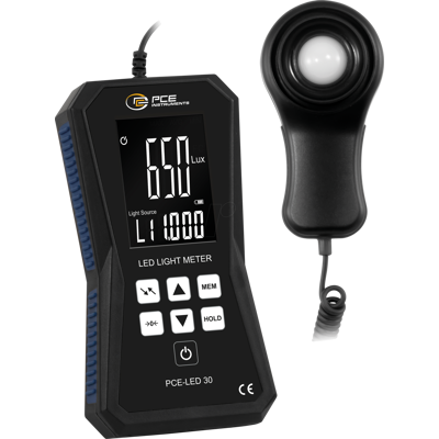 PCE Instruments PCE-LED 30 Luxmeter - Ergonomischer LED-Lichtsensor PCE Instruments PCE-LED 30 Luxmeter - Ergonomischer LED-Lichtsensor