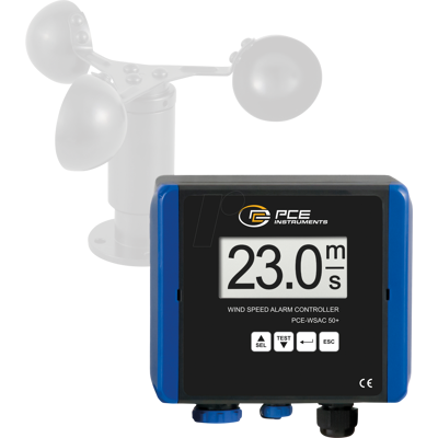 PCE Instruments PCE-WSAC 50+ - Anemometer - Windgeschwindigkeit 0-50 m/s - Datenlogger PCE Instruments PCE-WSAC 50+ - Anemometer - Windgeschwindigkeit 0-50 m/s - Datenlogger