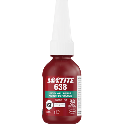 LOCTITE 638 10ML - Kleber, für Fügeteile, hochfest, 10 ml LOCTITE 638 10ML - Kleber, für Fügeteile, hochfest, 10 ml