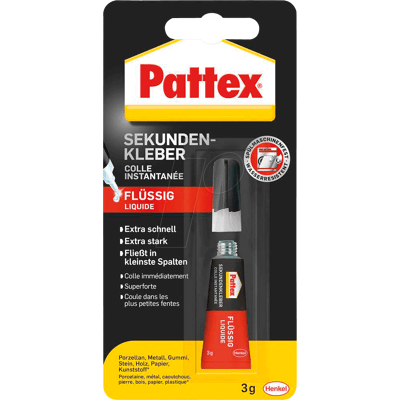 PATTEX PSK1C - Pattex Sekundenkleber Classic PSK1C, 3 g PATTEX PSK1C - Pattex Sekundenkleber Classic PSK1C, 3 g