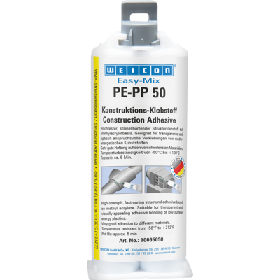 WEICON 10665050 - Zweikomponentiger Baukleber Easy-Mix PE-PP WEICON 10665050 - Zweikomponentiger Baukleber Easy-Mix PE-PP