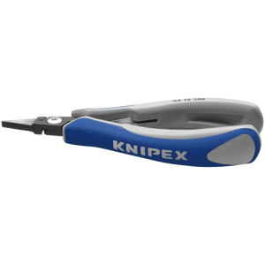 Knipex KN 34 12 130 - Präzisions-Elektronik-Greifzange, 130 mm, brüniert, Kopf poliert