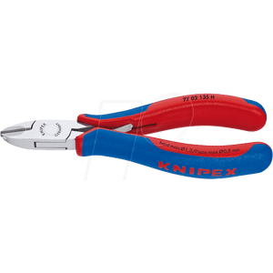 Knipex KN 77 02 135 H - Elektronik-Seitenschneider, 135 mm, spiegelpoliert