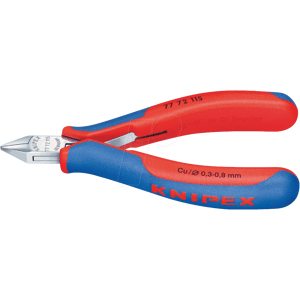 Knipex KN 77 72 115 - Elektronik-Seitenschneider, 115 mm, spiegelpoliert