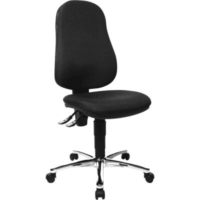 Topstar Bürostuhl Point 60 - Schwarz, Chromfuß Topstar Bürostuhl Point 60 - Schwarz, Chromfuß